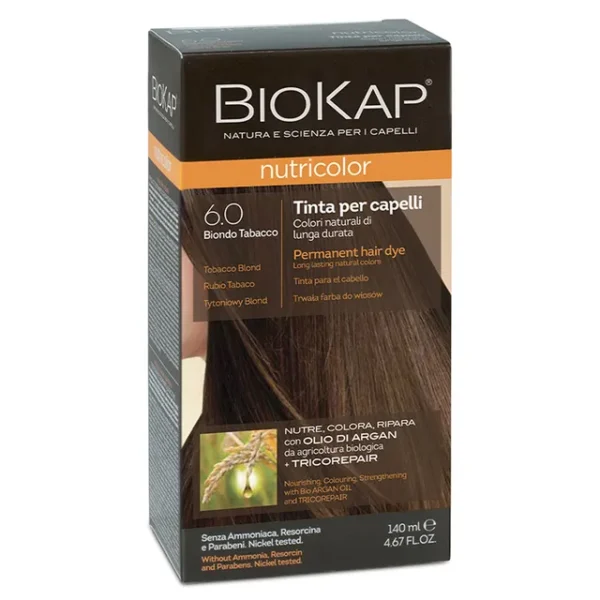 Biokap Nutricolor Classic 6.0 Tobacco Blond Dye 140ml