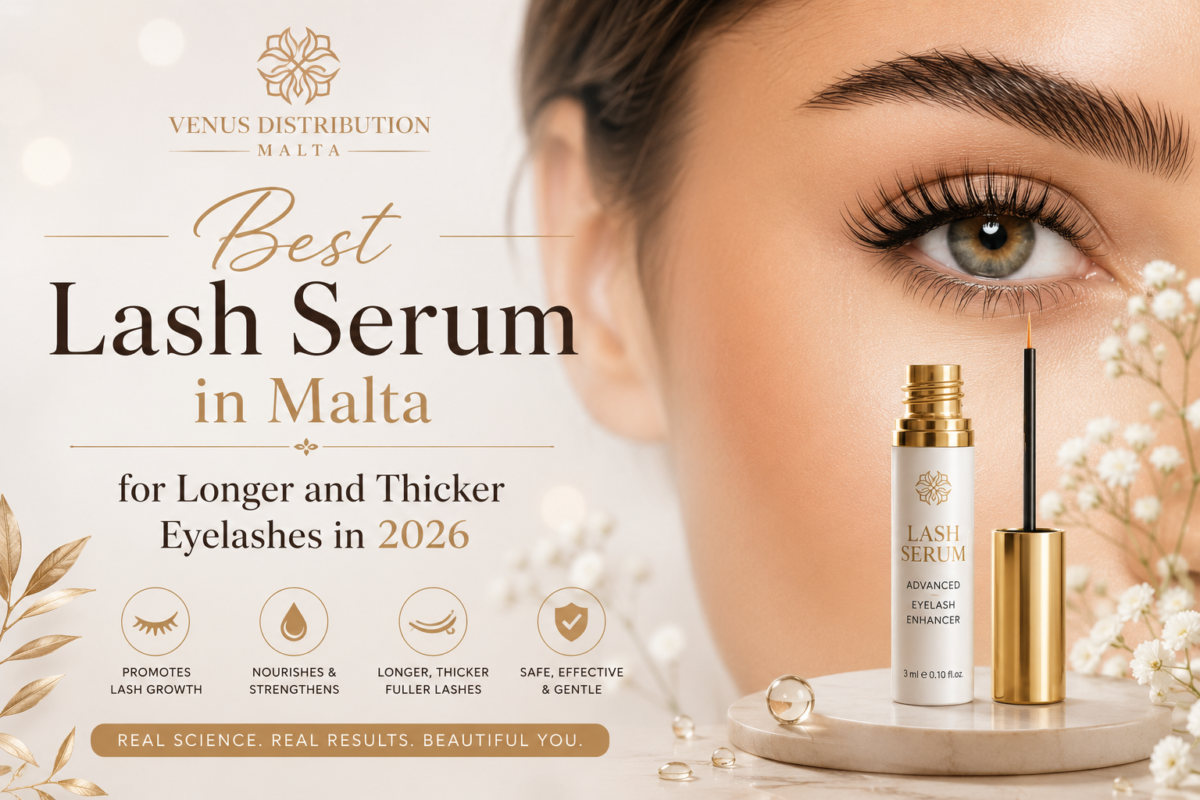 Best lash serum in Malta for longer thicker eyelashes and healthy lash growth