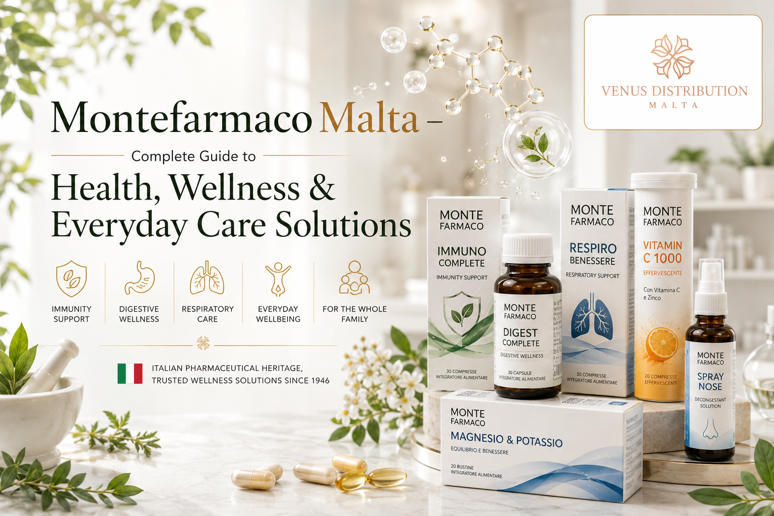 Montefarmaco Malta health and wellness solutions with pharmaceutical and nutraceutical products